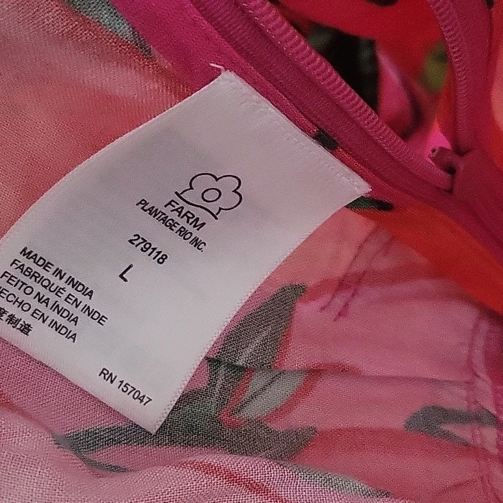 NOT AVAILABLE Farm Rio Halter Jumpsuit Ladies Size Large - Picture 4 of 6